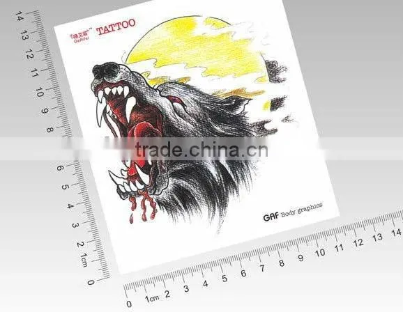 wolf tatoo sticker