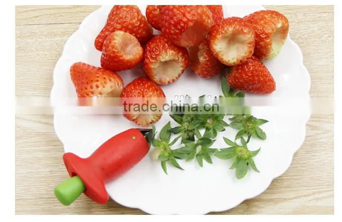 Creative Strawberry Stem Leaves Remover Cutter Fruit Corer Kitchen Tool