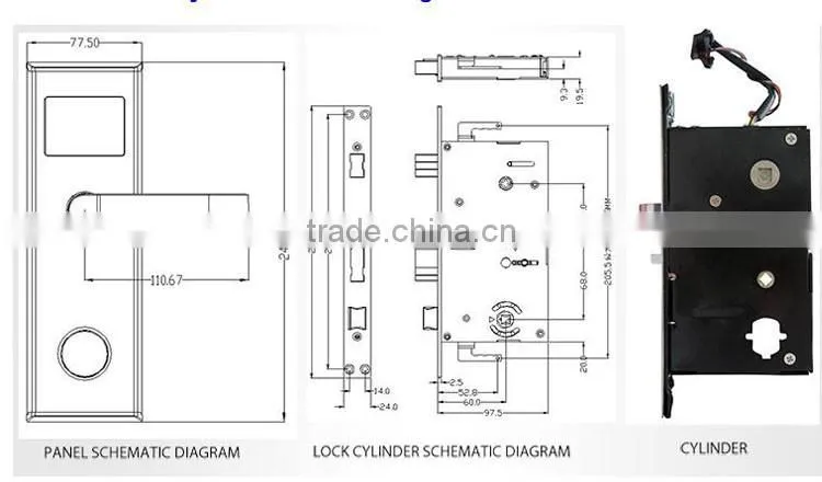 Free software stainless steel RFID smart hotel lock