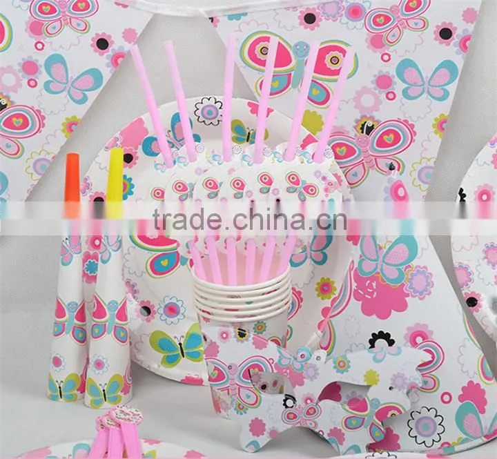 precess carton for happy child birthday party with hats /plates