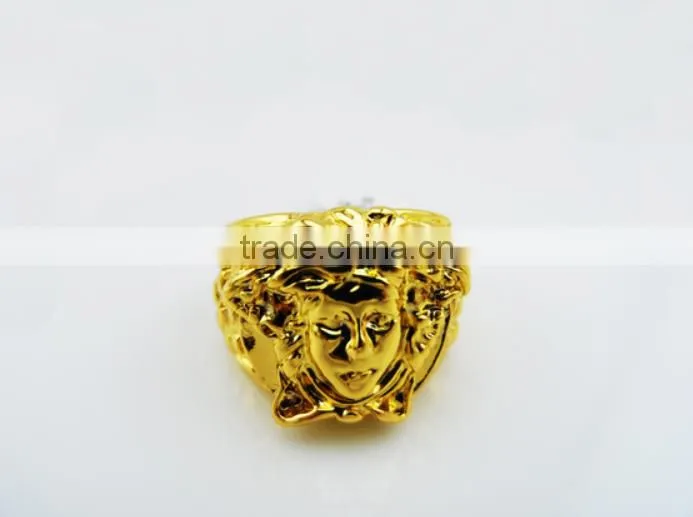 wholesale fashion Medusa new design ladies finger ring