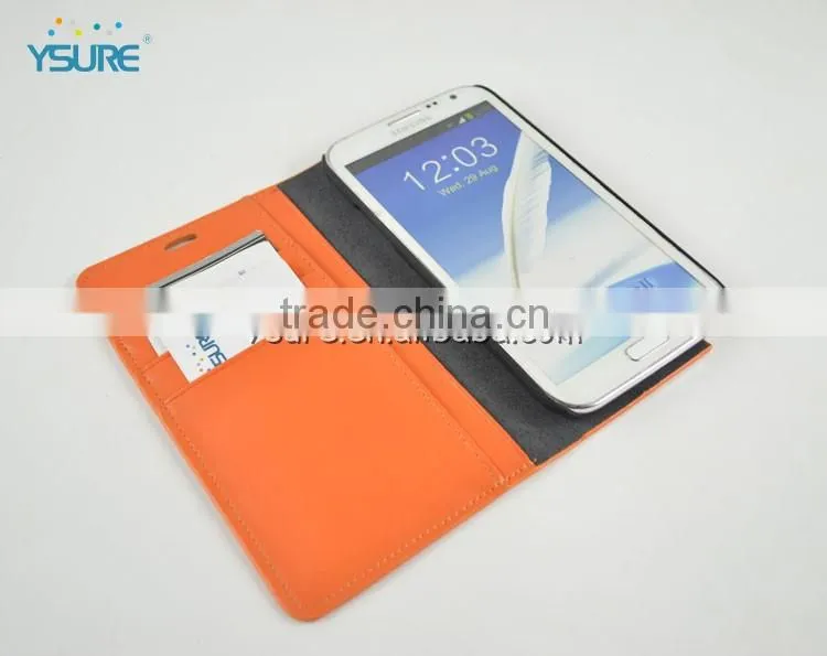 Wholesale new arrival orange slim flip cover for Wiko Darkside
