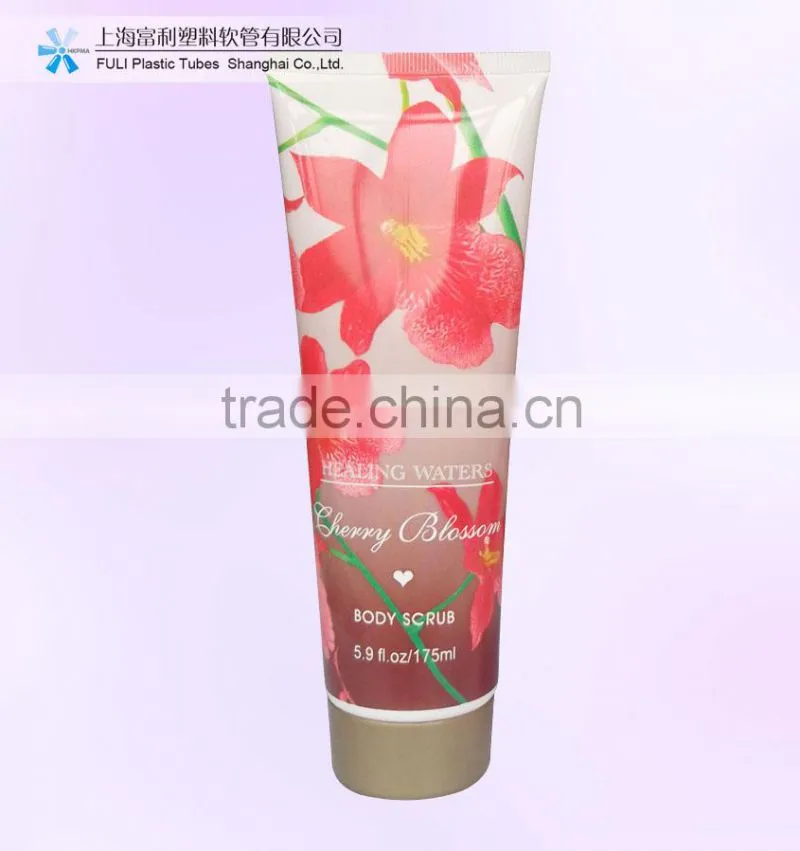 large plastic tube for cosmetics with screw cap
