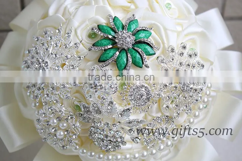 2016 latest handmade silk flower wedding bouquets