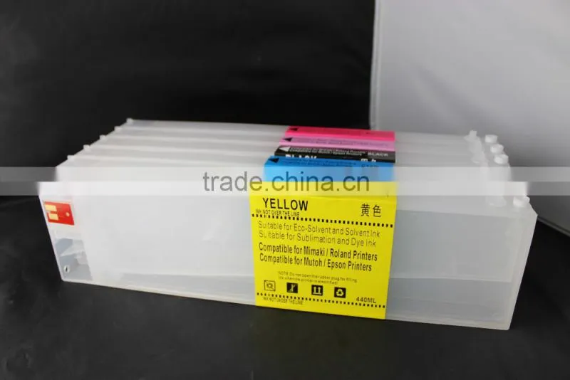 Refillable ink cartridge for roland,for mimaki printer with auto reset chip