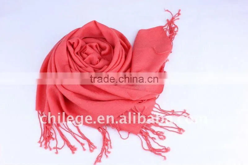 red/pink/dark blue winter twill wool scarf shawl pashmina