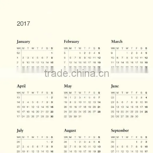 2017 PU leather Planner notebook with power bank