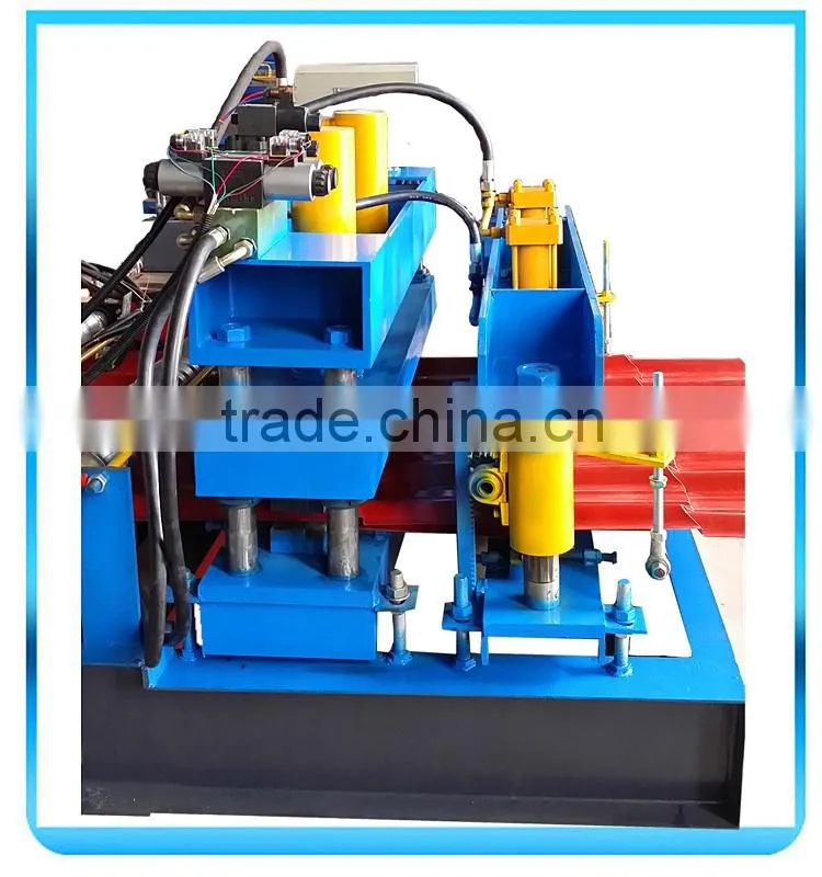 Colored Steel Roofing Step Sheets Cold Forming Production Line/Metal Glazing Step Tiles Roller Former Making Machinery