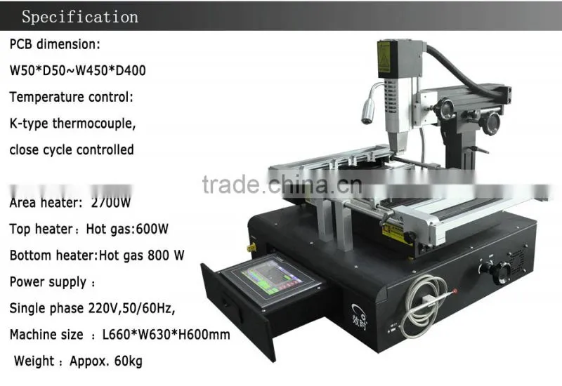 Shuttlestar RW-SP380II Motherboard BGA Rework Station Repair Machine Hot Air Welding Equipment