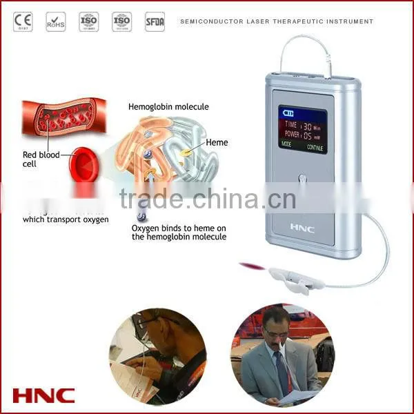 non-invasive painless low-intensity intranasal nose laser therapy to improve blood circulation