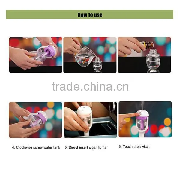 New design car aroma diffuser car humidifier car diffuser