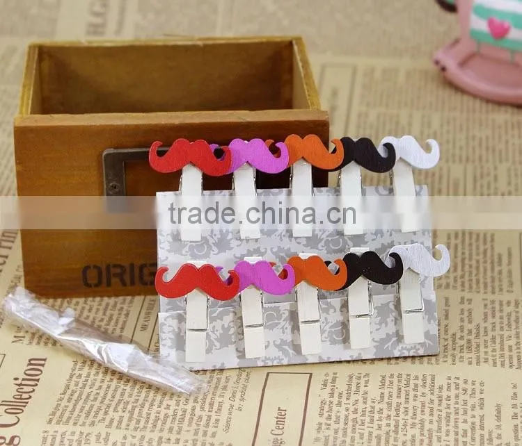 christmas small craft wooden photo clip, promotional wooden clips for wholesale