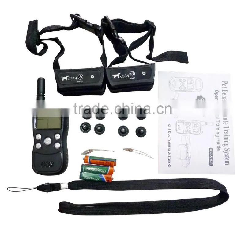 Visson wholesale pet training products VS-033 electric remote dog training collar with waterproof