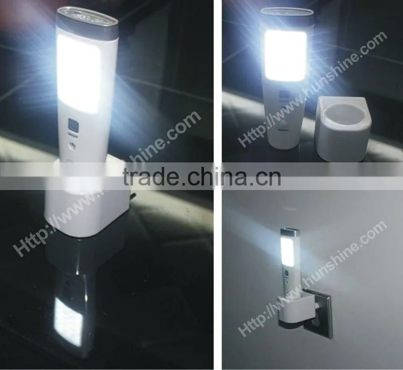 multi-function smart 15 led emergency sensor light led light with recharger battery for emergency