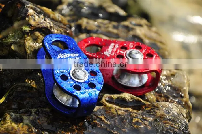 ANPEN CE EN 12278 fixed side rescue pulley Aluminum light weight single climbing pulley