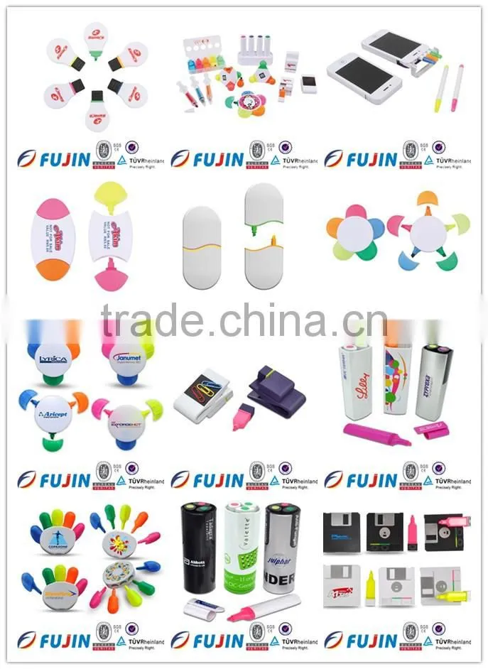 3 in 1 triangle shaped gift highlighter set/liquid chalk markers/Cheap gift highlighter