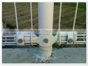 Ornamental double loop wire fence