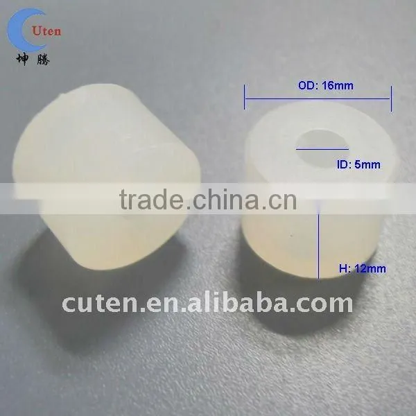 Different silicone bottle plug with through hole