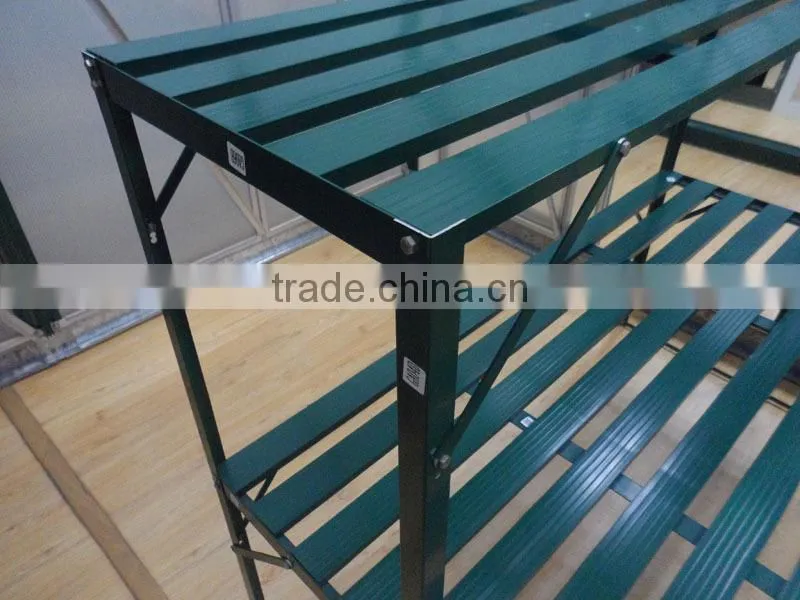Widely used garden greenhouse portable staging with seed trays for sale HX56 series