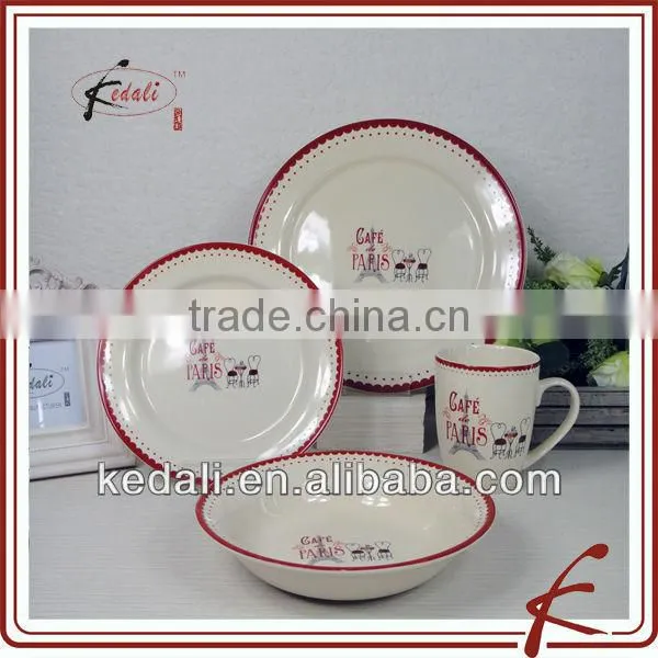 paris design stoneware tableware set