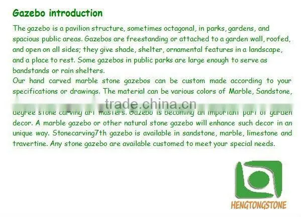 Garden White Marble Pavilion Design