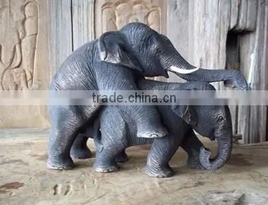 Wood Carved Elephant from Thailand
