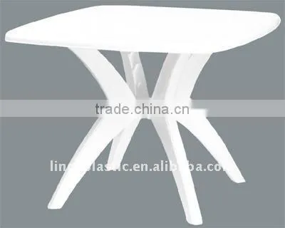 plastic square table