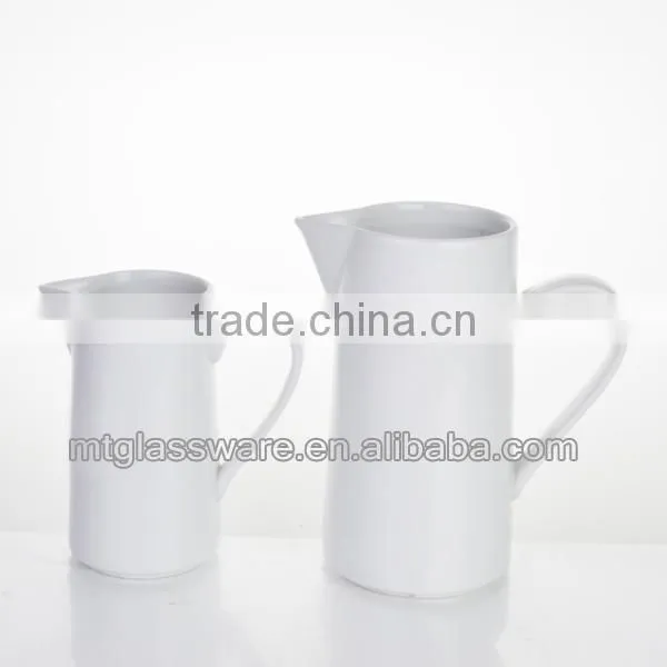 hand made white mini glazed mini ceramic flower plat pots,pitcher