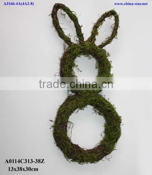 easter moss bunny decorations