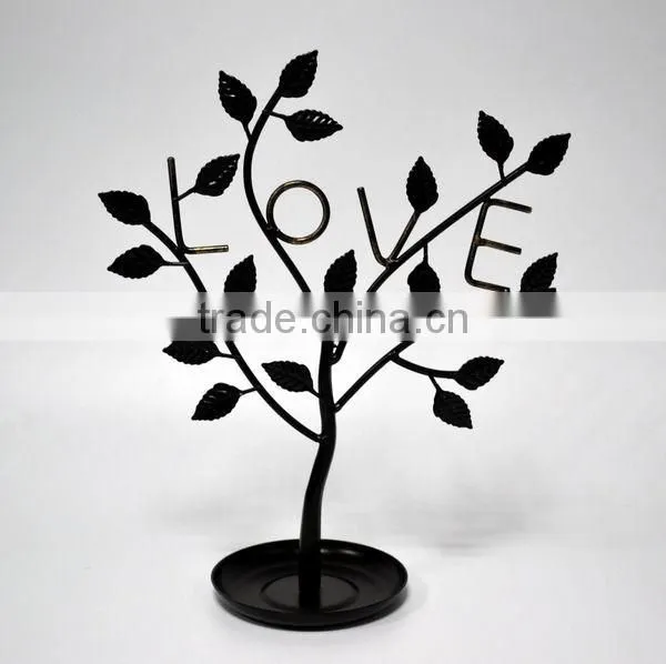 Metal display stand for jewelry