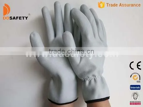 DDSAFETY Working Gloves Grey Nitrile Glove Safety Equipment