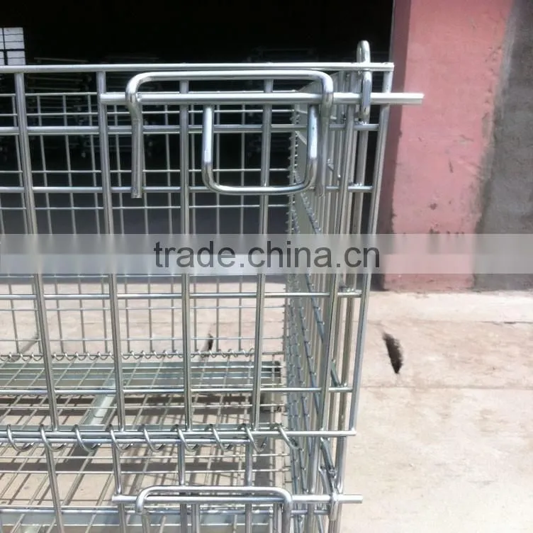 Steel Stacking Folding Warehouse Cages/Storage Cages
