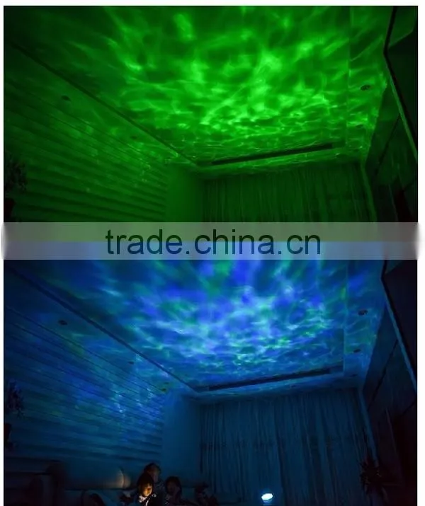 Aurora Master Romantic Relaxing Colorful Ocean Wave Projector with Audio Speaker