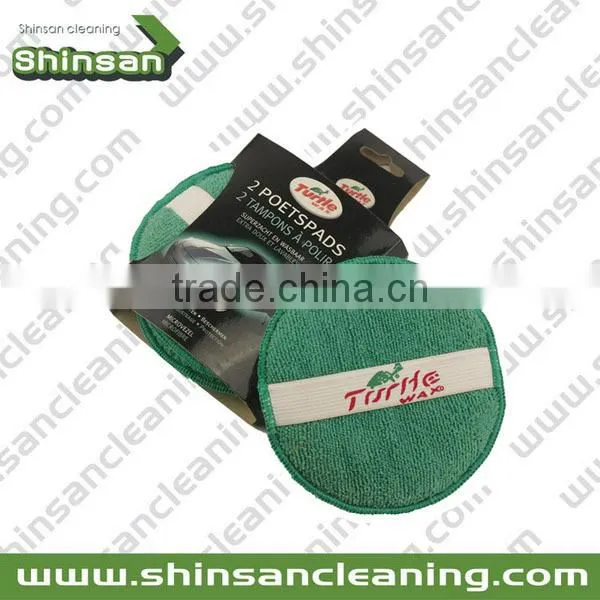 2016 Soft Microfiber car wax sponge/car polish sponge/wax applicator