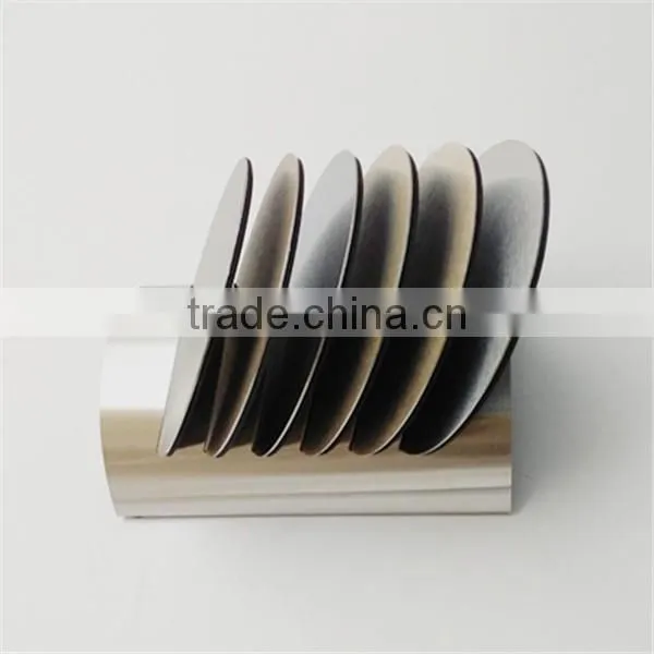 Unique Custom 5PCS Stainless Steel Coaster Set With Rack