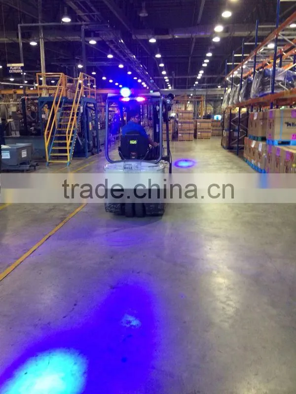9-60V 45W LED Blue Warning Spotlight for Overhead Cranes