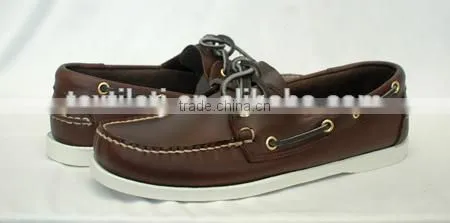 Handsewn Blucher Moccasin Construction Boat Shoes