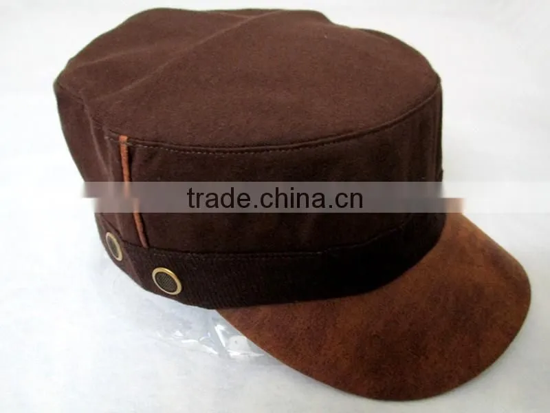 High Quality Army Cap Unisex Service Cap with Short Brim