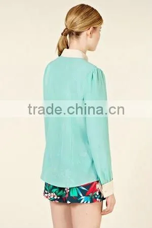 12TT053 Summer New Design Hot Selling Fashion Lady Blouse