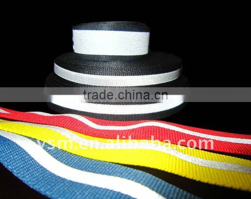 Ec-friendly EN471 reflective fabric tape for safty clothing