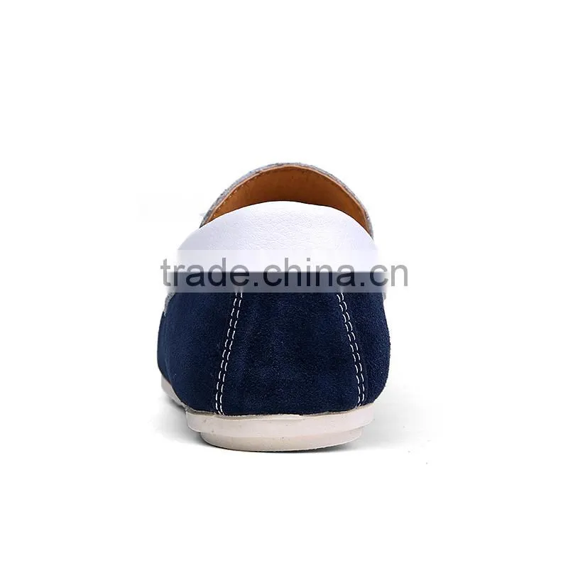 male casual shoes fashion new model style from china factory, high quality men casual peas shoes sample with leather