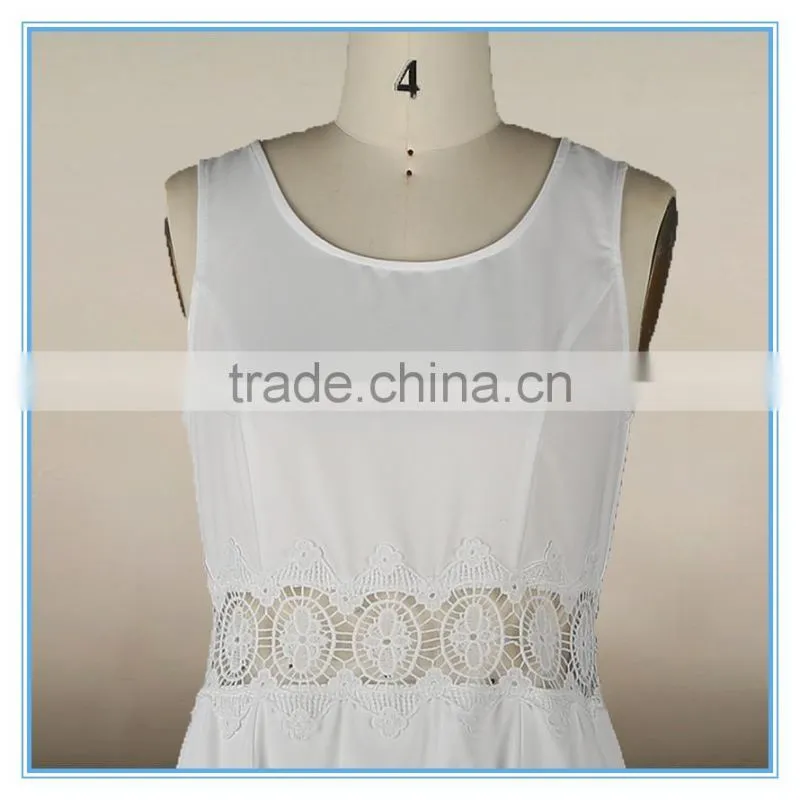 Fashion Dress 2016 Women Clothing Sexy Dress Embroidery Cutwork
