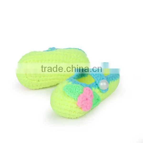 High Quality Fine Workmanship Hand Made Baby Crochet Wool Shoes