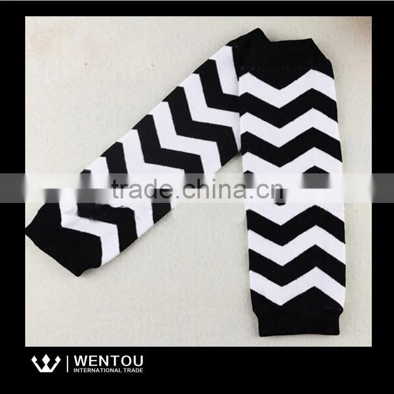 Personalized Cotton Baby Socks Chevron Leg Warmer For Children