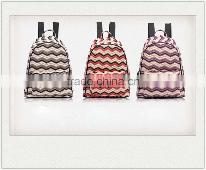 wholesale high quality chevron backpack