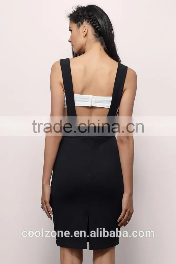 New Arrive Fashion Boutique Formal Design Women Suspender Pencil Skirt