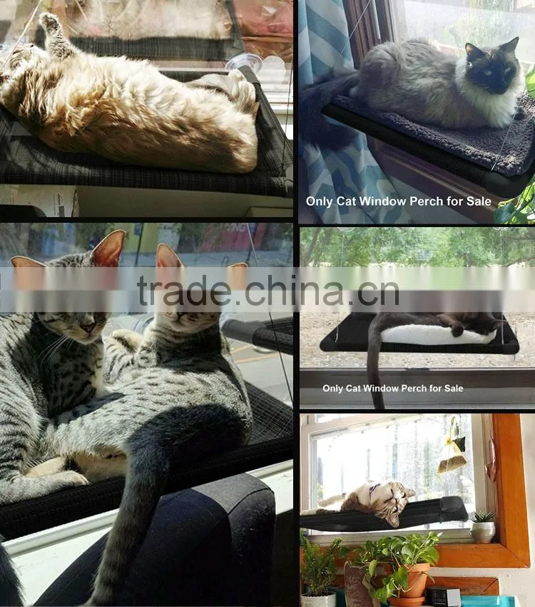 R1920H Soft Flock cat chair tree Hammock bed luxury cat cage hammock washable Cat Kitty plastic Bed mat litter hanging bed