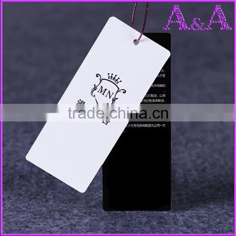 New design art paper printing cheap custom hang tags wholesale