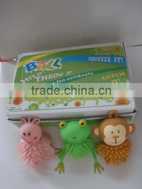 animal Cheap Monster Flashing Puffer Ball For Kids