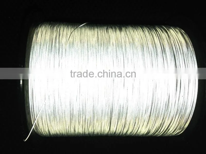 2017 hot sell luminescent reflective thread for cloth and trousers